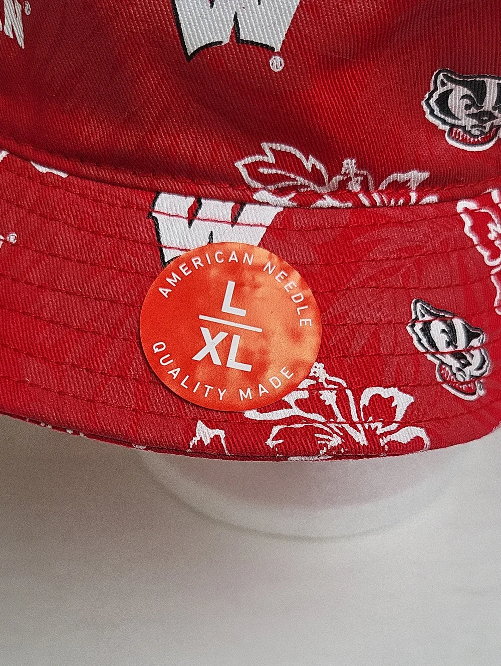 Red University of Wisconsin Badgers Bucket Hat Unisex